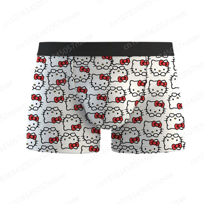 2025 New Hello Kitty Printing Pajama Pants Men'S Underwear Lady Panty Oversized Suit Couple Outfits