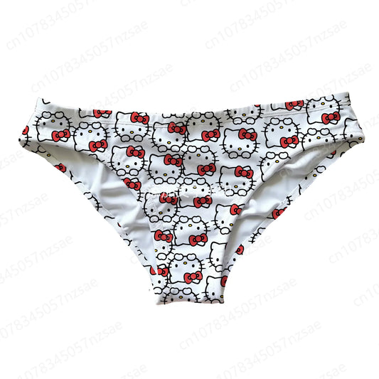 2025 New Hello Kitty Printing Pajama Pants Men'S Underwear Lady Panty Oversized Suit Couple Outfits