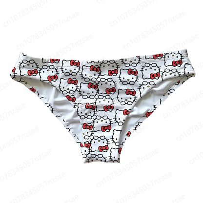 2025 New Hello Kitty Printing Pajama Pants Men'S Underwear Lady Panty Oversized Suit Couple Outfits