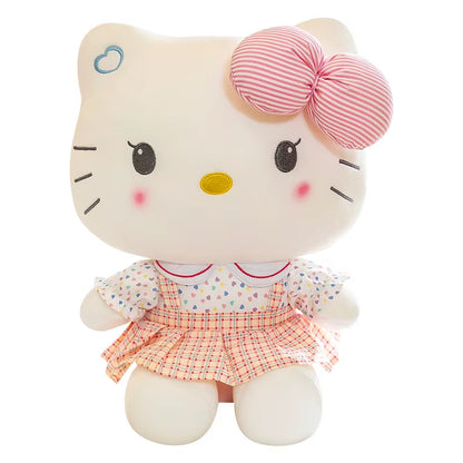 Sanrio Hello Kitty Anime Hello Kitty Stuffed Toys Plushier Soft Pillow Birthday Gifts for Girls Kawaii Hello Kitty Plush Dolls